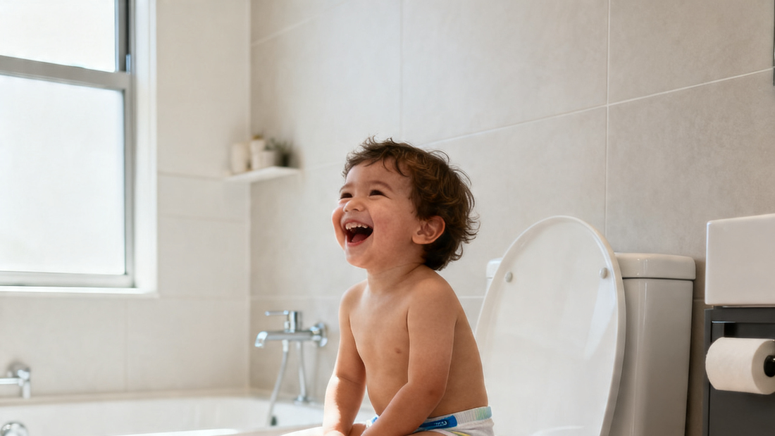 Toddler boy toilet training - Rudie Baby Australia