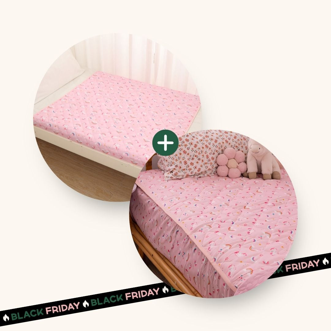 Leakproof Sheet + Bed Guard Set