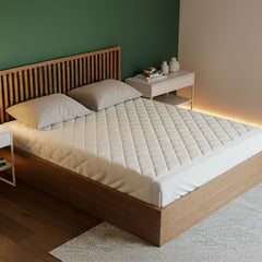 Rudie Baby leakproof bed guard in Beige, double size, alternate view