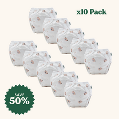 Rudie Baby 10-pack toilet training pants in Bobby the Bear print