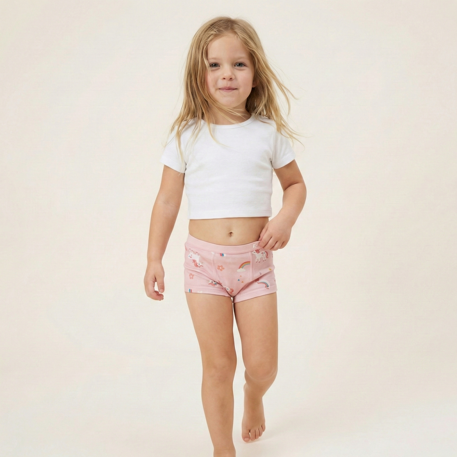 Rudie Baby toilet training underwear - Unicorns print, organic cotton with slim leakproof pad