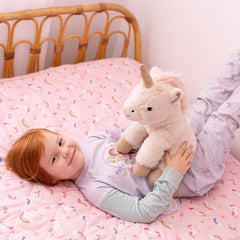 Rudie Baby waterproof fitted sheet styled bedroom - potty training bedding for Australian families