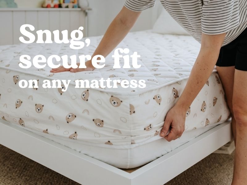 Leakproof fitted sheet on a kid's bed, mattress protection Australia