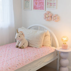 Rudie Baby leakproof bed guard, lifestyle photo