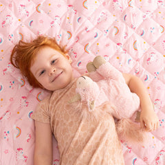 Rudie Baby leakproof fitted sheet product shot - potty training bedding, Australian owned