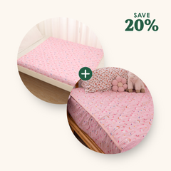Rudie Baby leakproof sheet and bed guard set, product contents