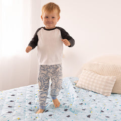 Rudie Baby leakproof fitted sheet flat lay - toilet training bedding set, waterproof Australia